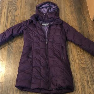 Eddie Bauer purple long parka